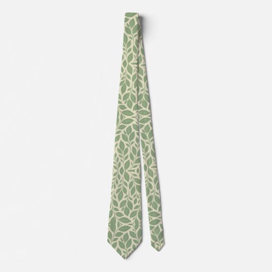 Elegant Botanisch blad Stropdas (Voorkant)