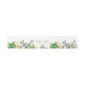 Elegant botanisch blad uitnodigingen wikkel (Vlak)