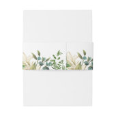 Elegant botanisch blad uitnodigingen wikkel (Achterkant Voorbeeld)