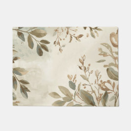Elegant Botanisch Blad Vloerkleed Deurmat