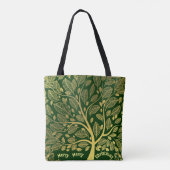 Elegant Botanisch Blad Winkel Kerstmis Tote Bag (Achterkant)