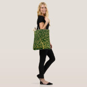 Elegant Botanisch Blad Winkel Kerstmis Tote Bag (Op model)