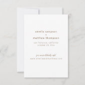 Elegant Botanisch Bloemen Lijst Save the Date Kaar Kaart (Achterkant)