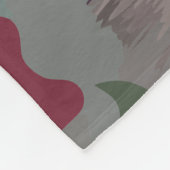 Elegant Botanisch Bloemen Patroon Fleece Deken (Hoek)