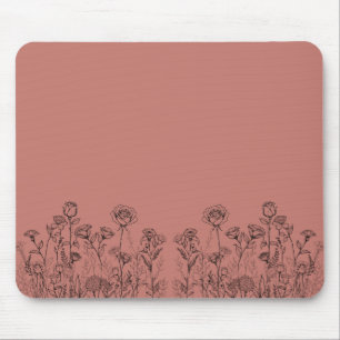 Elegant Botanisch Bloemendesign Muismat