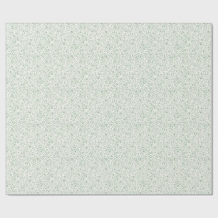 Elegant botanisch bloempatroon – Minimaal natuur Cadeaupapier