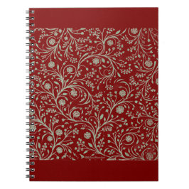 Elegant botanisch bloempatroon – Minimaal natuurge Notitieboek