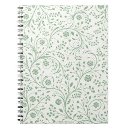 Elegant botanisch bloempatroon – Minimaal natuurge Notitieboek