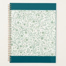 Elegant botanisch bloempatroon – Minimaal natuurge Planner
