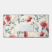 Elegant botanisch bloemtakpatroon bureaumat (Keyboard & Muis)