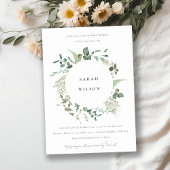 Elegant botanisch Eucalyptus, Baby shower Kaart