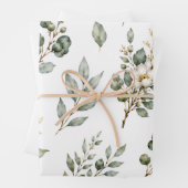 Elegant Botanisch Eucalyptus Inpakpapier Vel (In situ)