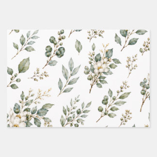 Elegant Botanisch Eucalyptus Inpakpapier Vel