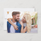 Elegant botanisch Eucalyptus Roos Kleur Save The Date (Achterkant)