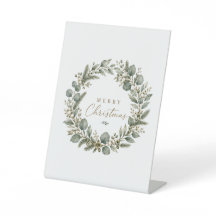 Elegant botanisch eucalyptus sokkelbord