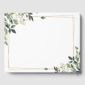 Elegant Botanisch Eucalyptusblad Herinnering Gastenboek (Achterkant)