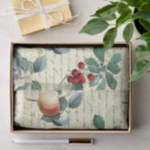 Elegant botanisch  fruitscript tissuepapier (Geschenk)