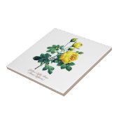 Elegant  Botanisch Geel Rose Tegeltje (Zijkant)