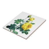 Elegant  Botanisch Geel Rose Tegeltje (Zijkant)