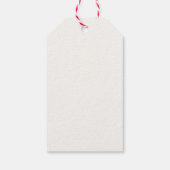 Elegant Botanisch Gegraveerd Wapen Vakantie Cadeaulabel (Achterkant)