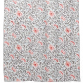 Elegant Botanisch in neutraal kleuren Douchegordijn (Voorkant)