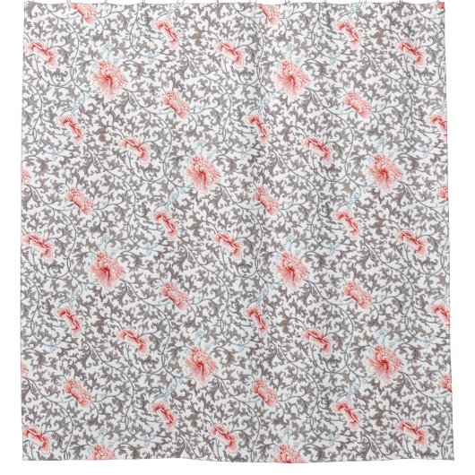 Elegant Botanisch in neutraal kleuren Douchegordijn (Voorkant)