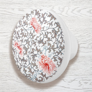 Elegant Botanisch in neutraal kleuren Keramische Knop