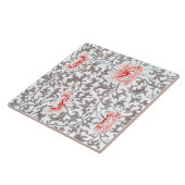 Elegant  Botanisch in neutraal kleuren Tegeltje (Zijkant)