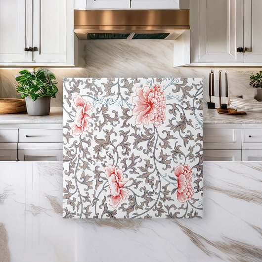 Elegant  Botanisch in neutraal kleuren Tegeltje