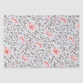 Elegant  Botanisch in neutraal kleuren Tissuepapier (Voorkant)