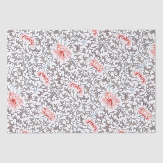 Elegant Botanisch in neutraal kleuren Tissuepapier (Voorkant)