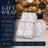 Elegant botanisch inpakpapier