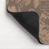 Elegant botanisch | Koperzilver Roos Muismat (Hoek)