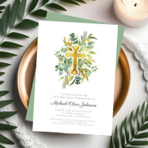 Elegant Botanisch Kruis Eerste Communie