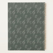 Elegant Botanisch Monogram 6 Fotocollage Planner (Achterkant)