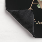 Elegant Botanisch Monogram Letter A Muismat (Hoek)