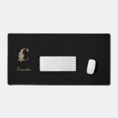 Elegant Botanisch Monogram Letter C Bureaumat (Keyboard & Muis)