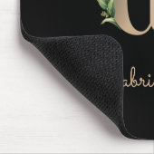 Elegant Botanisch Monogram Letter G Muismat (Hoek)