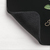 Elegant Botanisch Monogram Letter I Muismat (Hoek)