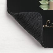Elegant Botanisch Monogram Letter L Muismat (Hoek)