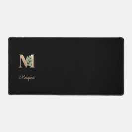 Elegant Botanisch Monogram Letter M Bureaumat