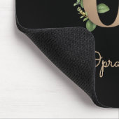 Elegant Botanisch Monogram Letter O Muismat (Hoek)