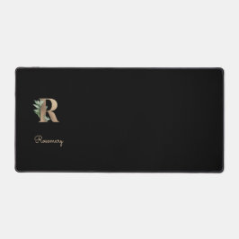 Elegant Botanisch Monogram Letter R Bureaumat