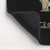 Elegant Botanisch Monogram Letter T Muismat (Hoek)