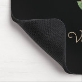 Elegant Botanisch Monogram Letter V Muismat (Hoek)