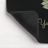 Elegant Botanisch Monogram Letter Y Muismat (Hoek)