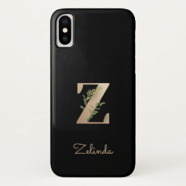 Elegant Botanisch Monogram Letter Z Case-Mate iPhone Case