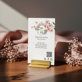 Elegant Botanisch Monogram Logo Bloemen Waterverf Visitekaartje