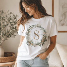 Elegant botanisch monogram met eigen naam