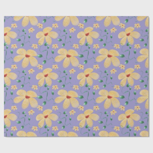 Elegant botanisch naadloos patroon in waterverf  cadeaupapier (Vlak)
